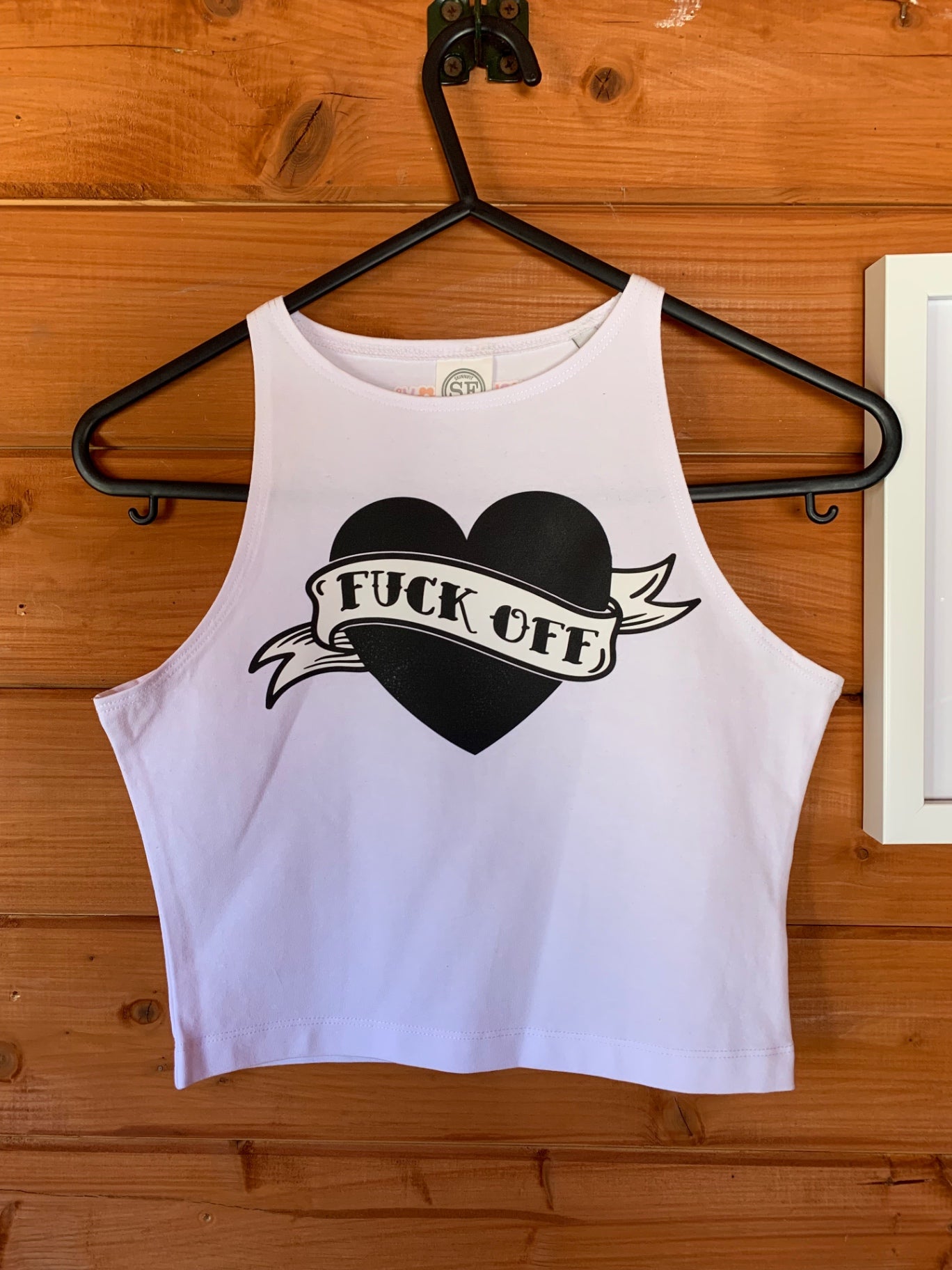 f*ck off cropped vest