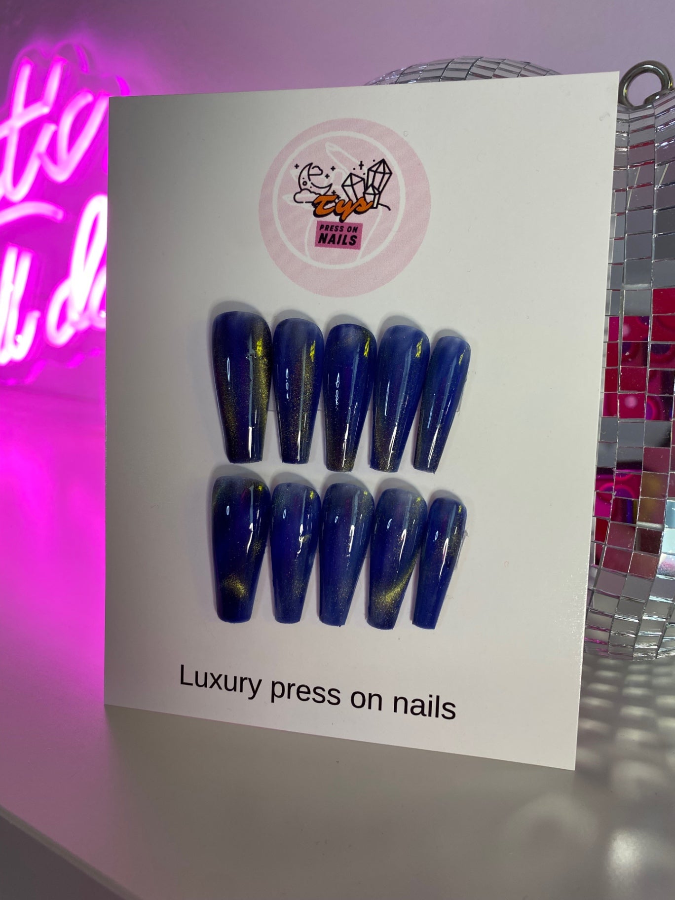 Blue with Gold Accents