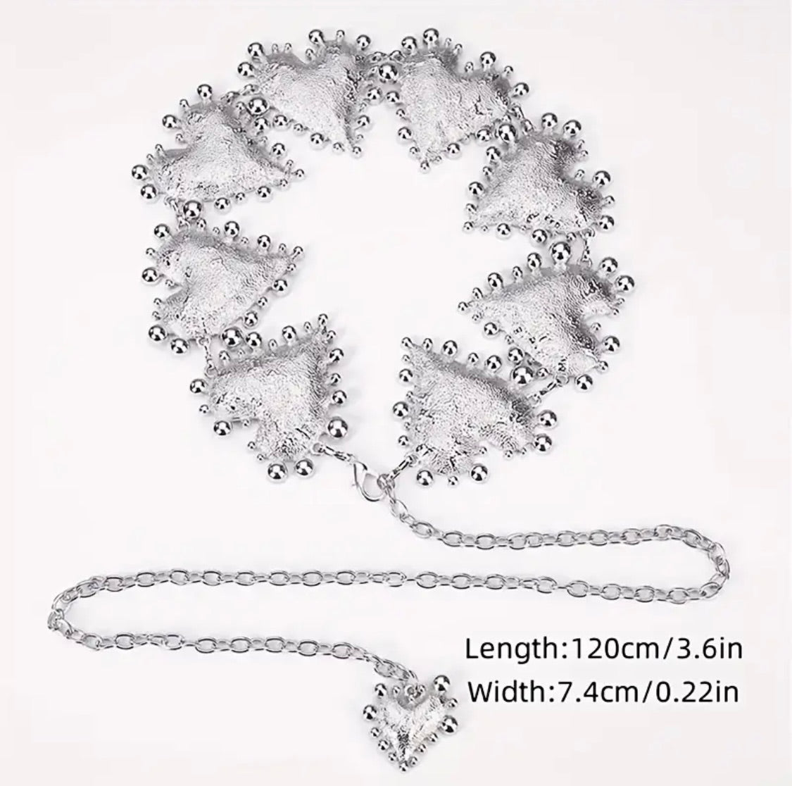 Lunar Love Charm Belt Silver