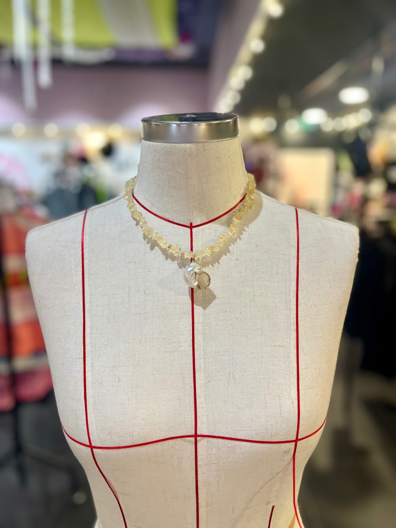 🌞 Sunspell Citrine Shell  Necklace 🌊