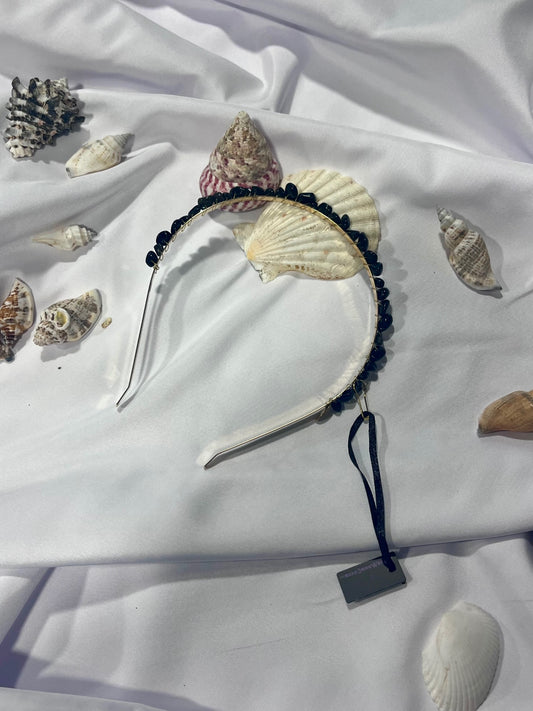 Obsidian Shield Headband – Crystal Protection Crown