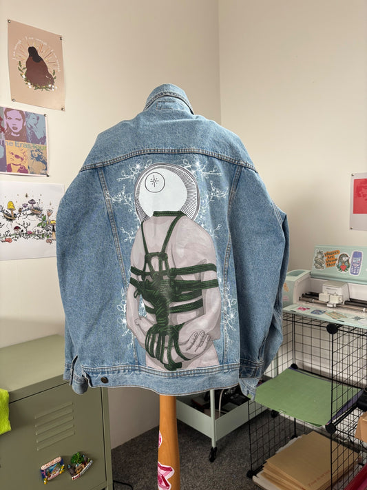 Mens Vintage Wrangler Shibari Up Cycled Jacket