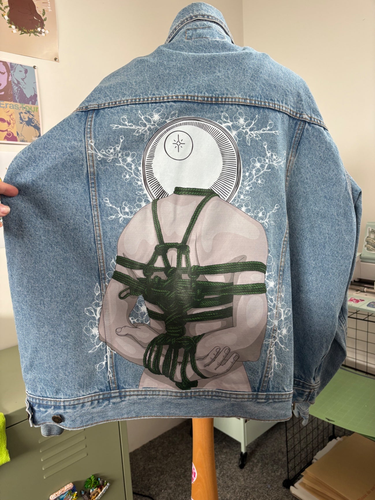 Mens Vintage Wrangler Shibari Up Cycled Jacket
