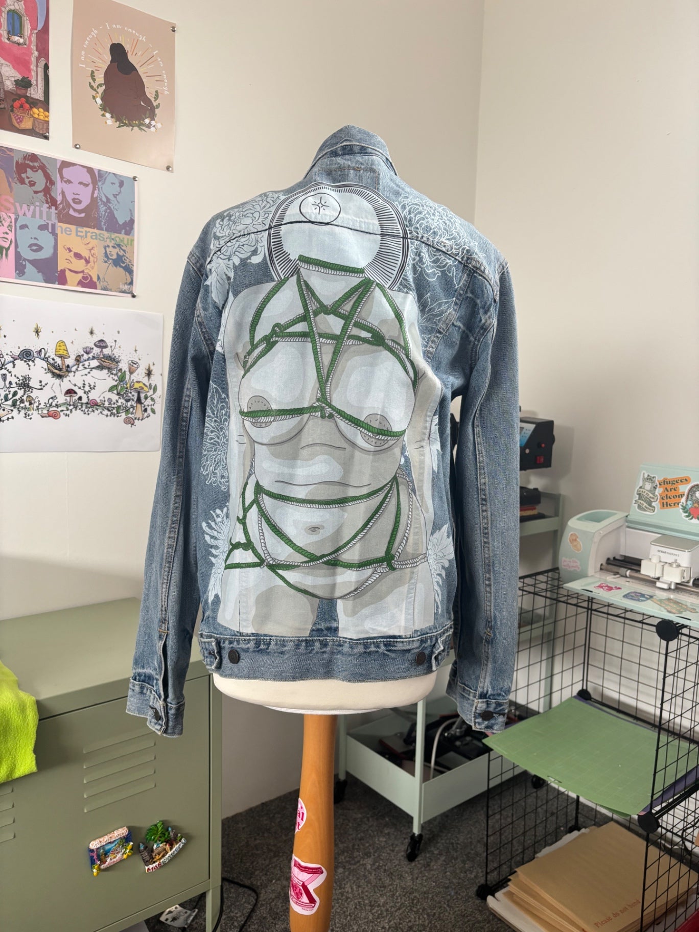 Shibari Japanese Inspired Levi Strauss Vintage Jacket