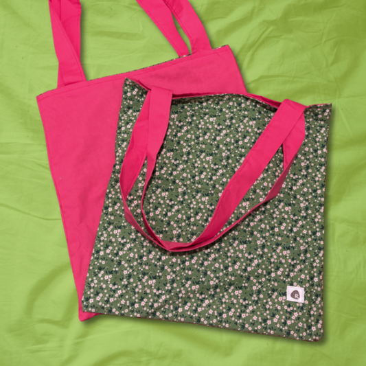 Reversible Bloom Tote Bag