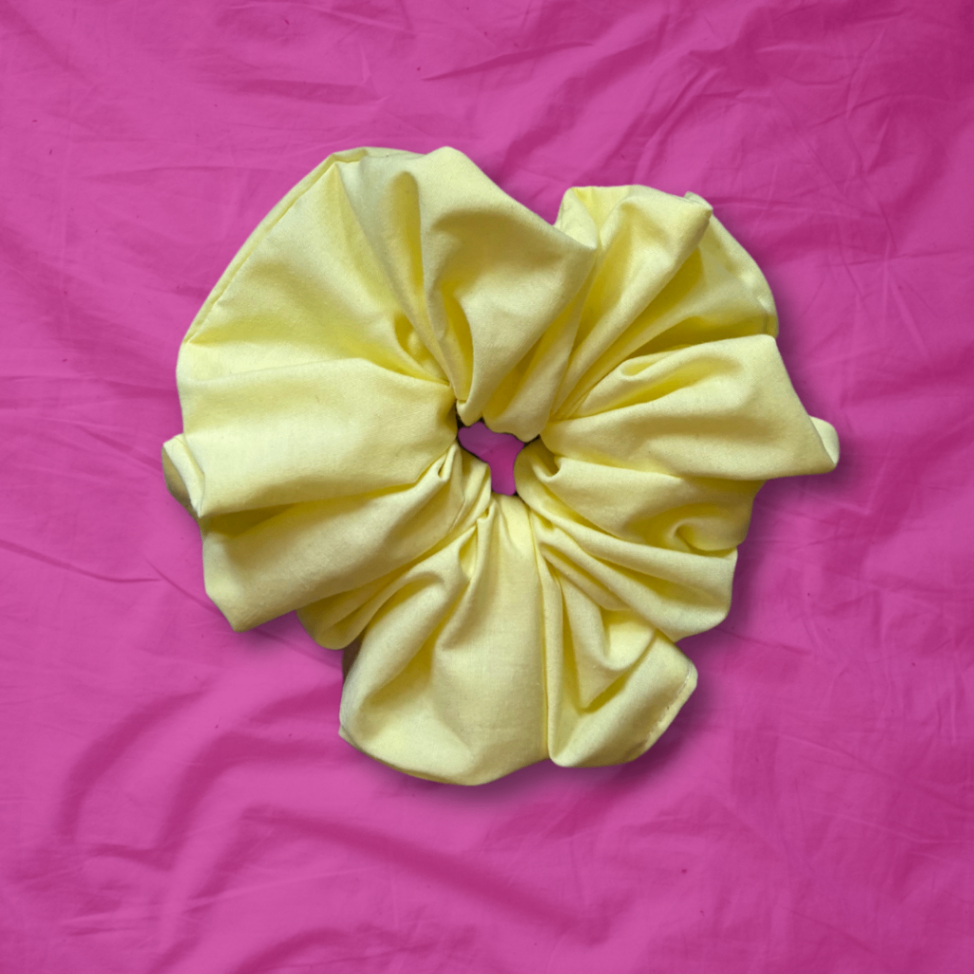 XL Lemon Meringue Scrunchie