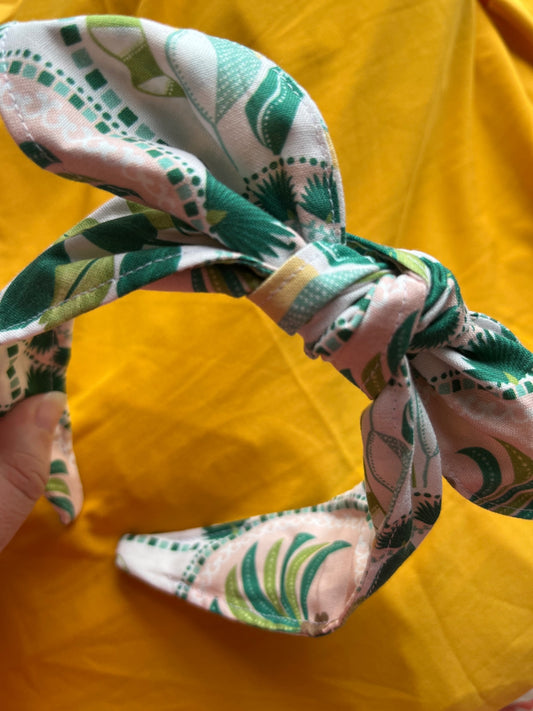 Bow Headband - Mediterranean Palm