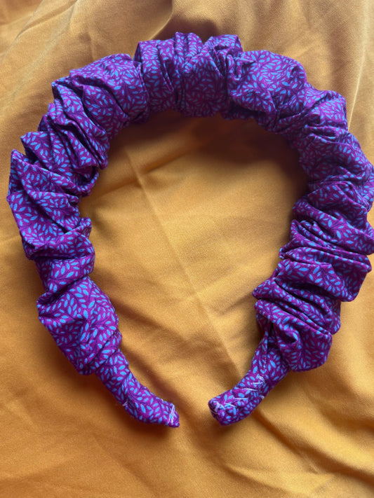 Scrunchie Headband - Opulent Leaves