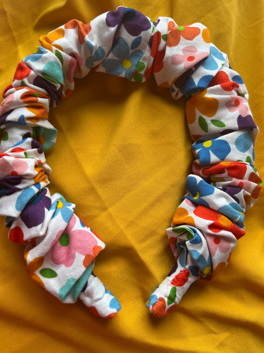 Scrunchie Headband - Flowers & Petals