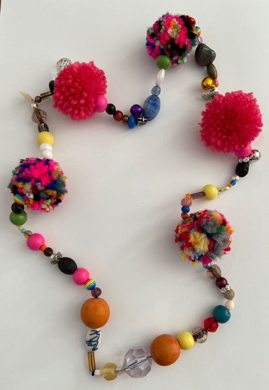 Pom Pom Necklaces