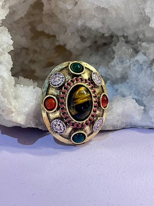 Solar Guardian Tiger’s Eye Ring
