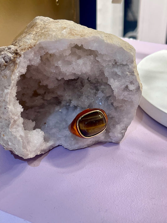 Golden Guardian Tiger’s Eye Ring