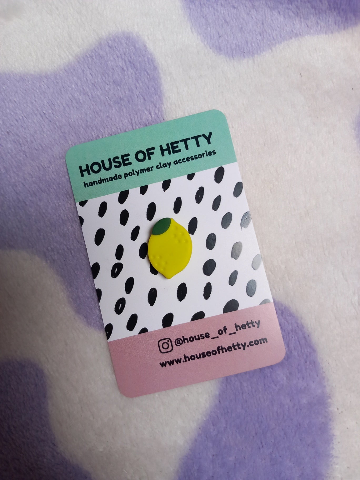 Lemon pin badge