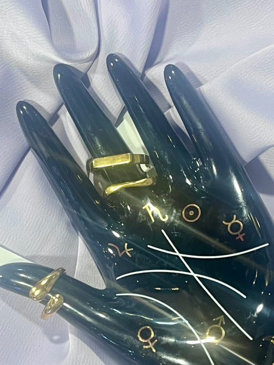 Gold Band Ring – Stainless Steel (Pot Luck Mix