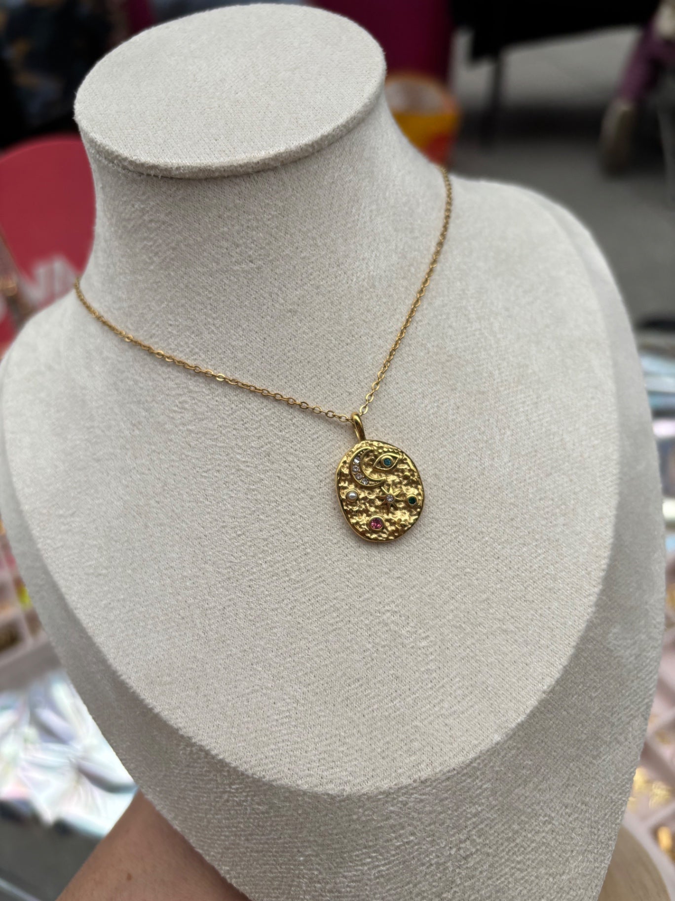 Mystic coin necklace
