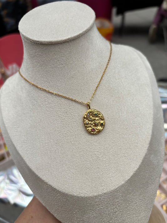 Mystic coin necklace