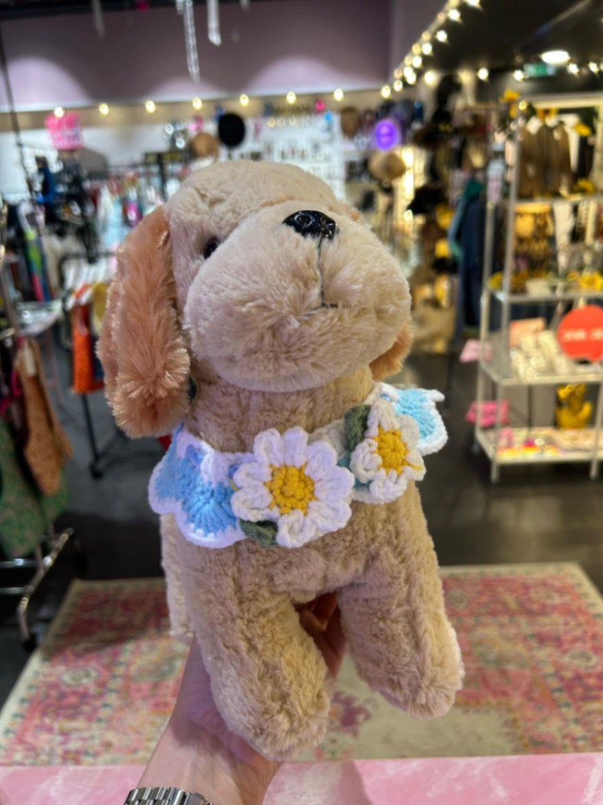 Crochet Pet Collar - Daisy