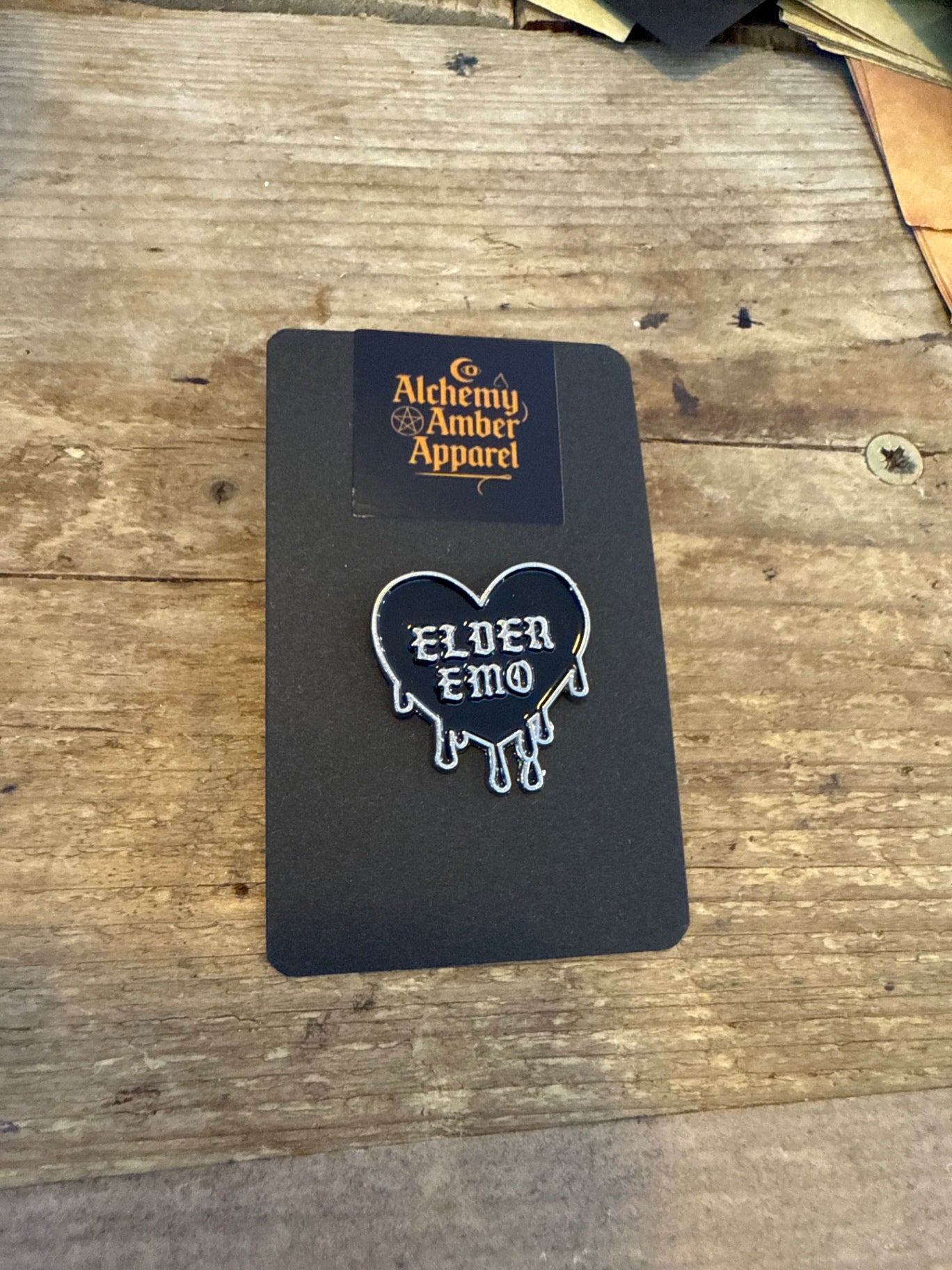 Elder Emo pin badge