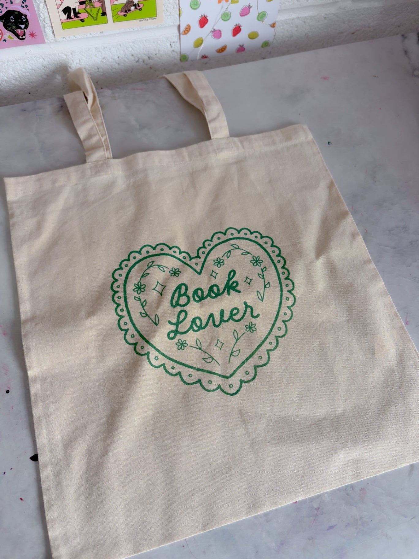 Book Lover Tote Bag