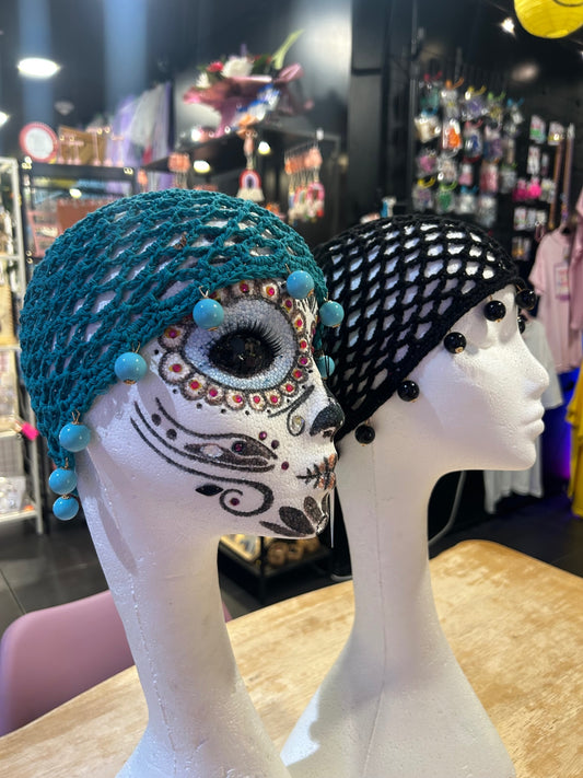 Beaded Beanie - Mint