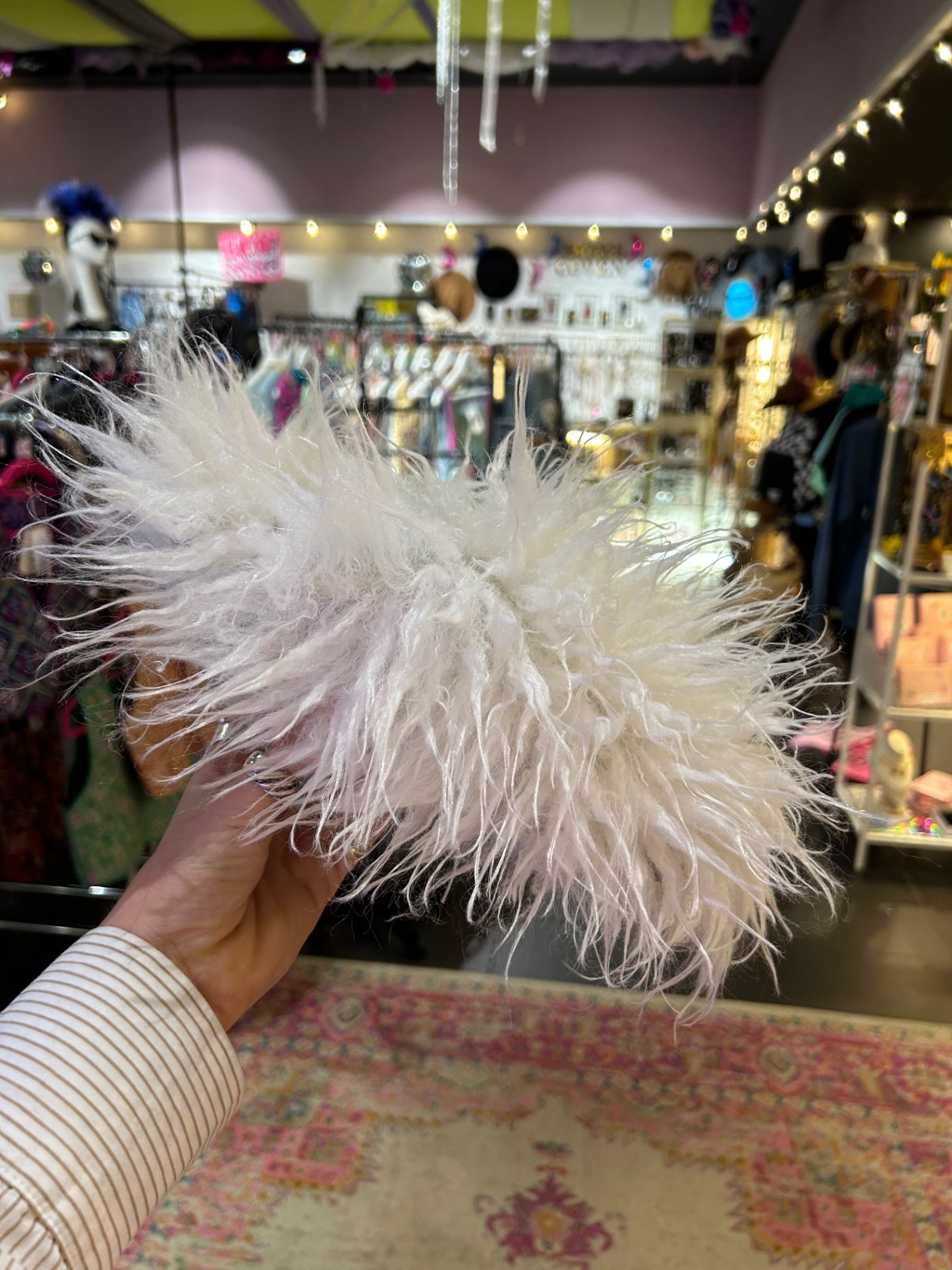 White Fluffy Slippers