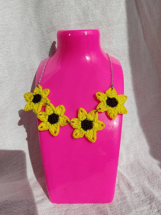 Sunflower necklace