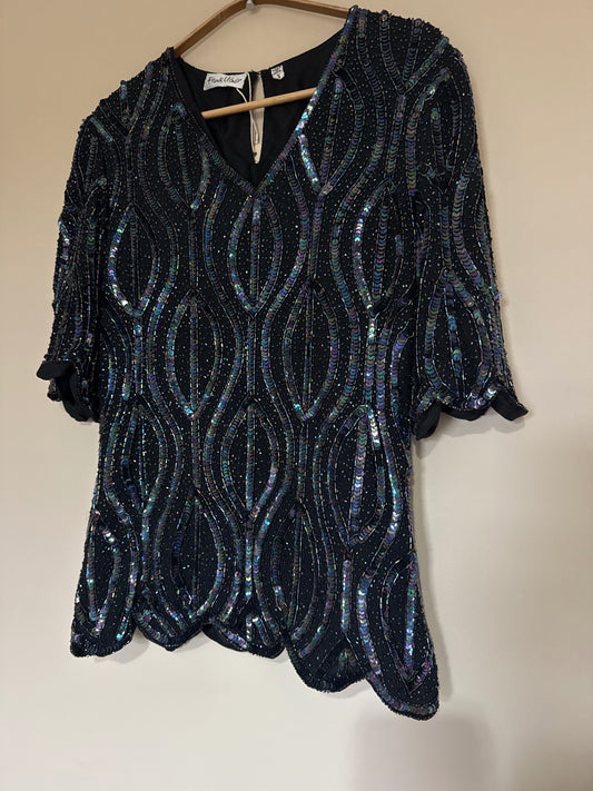 Vintage Frank Usher Sequin Top