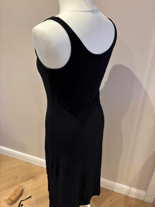 Long back dress with slit