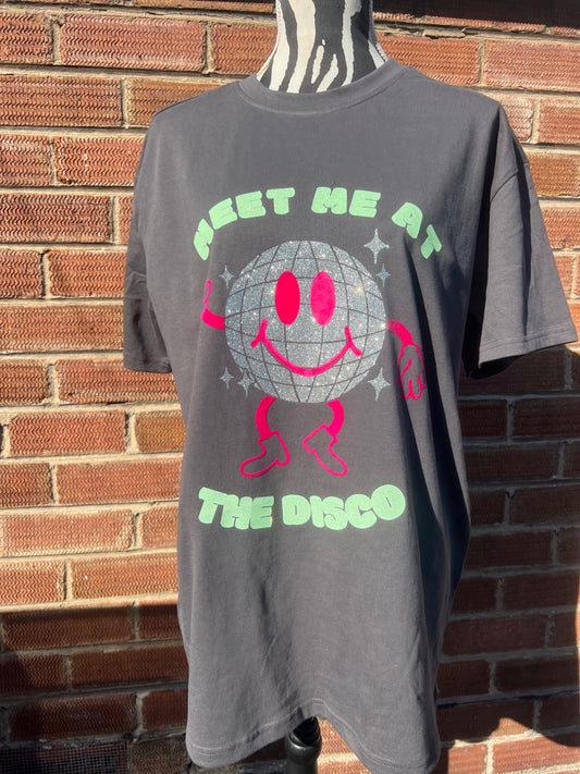 Disco tshirt - grey medium