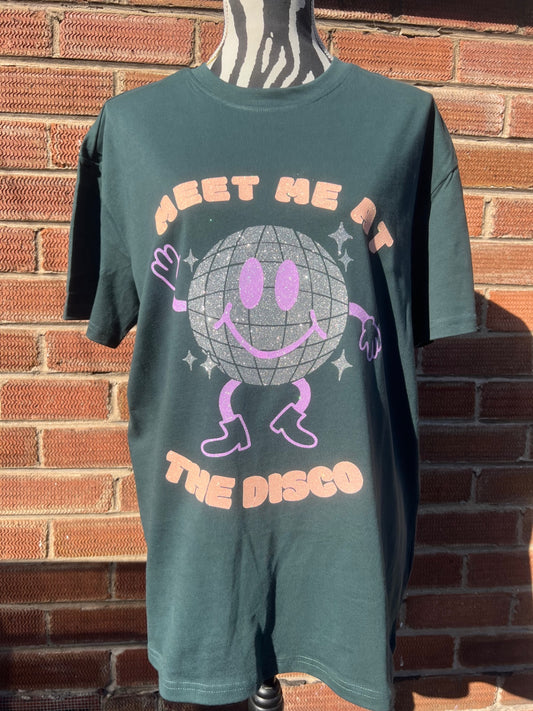 Disco tshirt - green medium