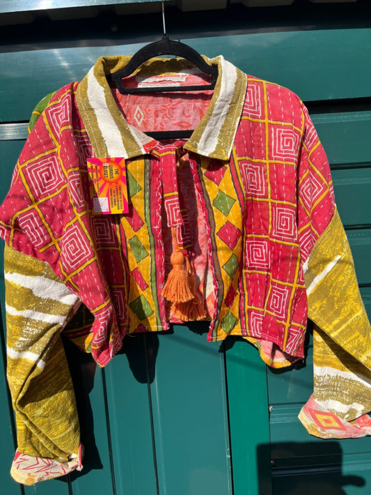 Reworked Tie Neck Jacket