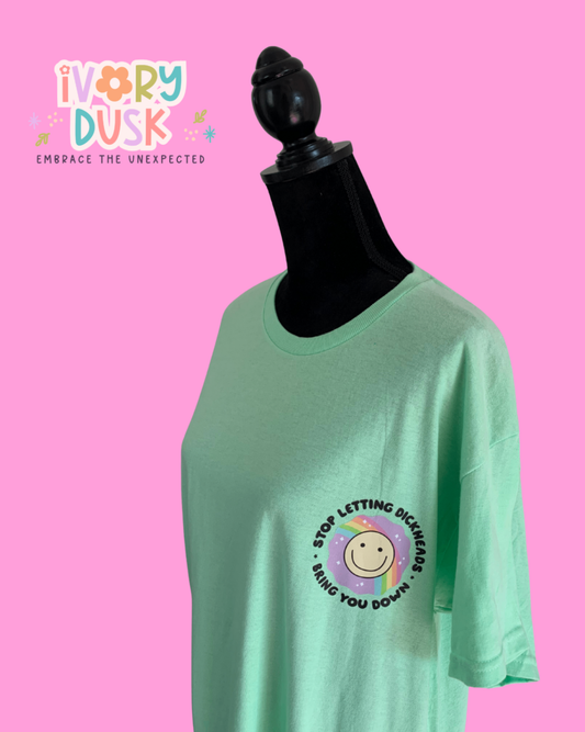 Dickheads mint green tshirt