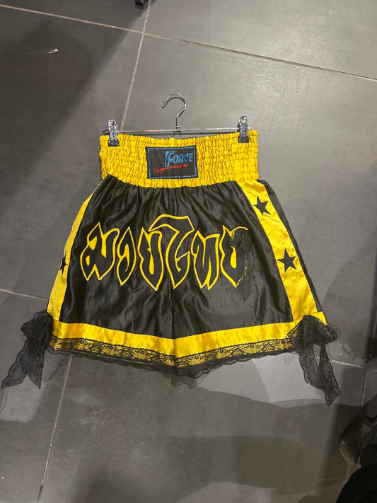 Upcycled boxing shorts