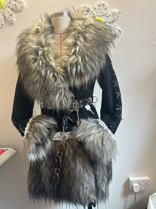 Upcycled jacket Y2K grunge vibes