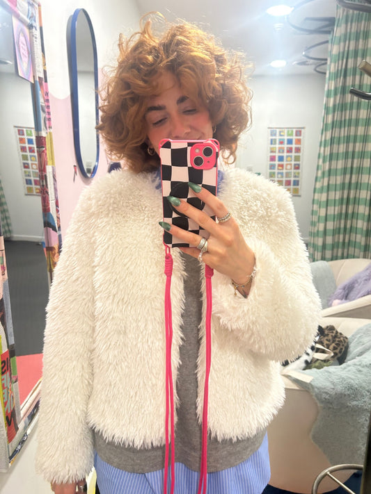 Faux Fur Jacket - White