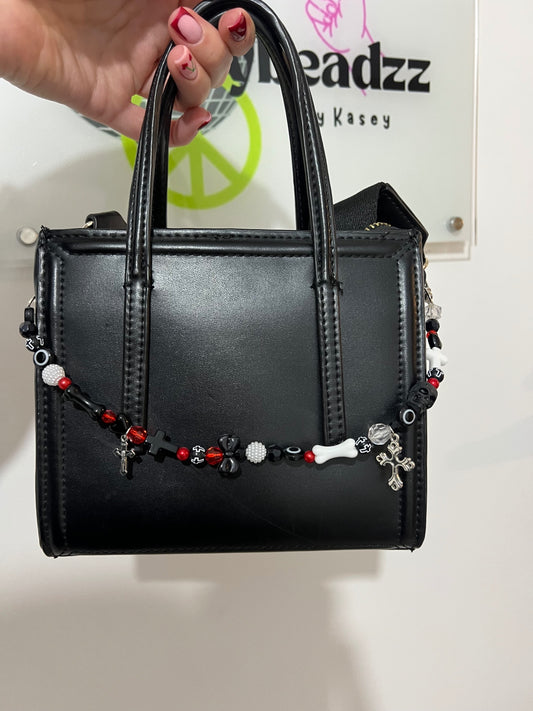 Skull N Bone bag charm - silver