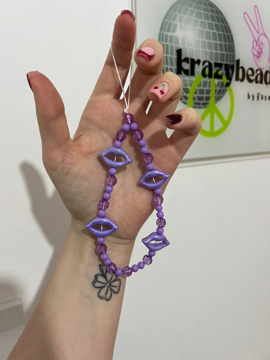 Lipsy phone charm - purple