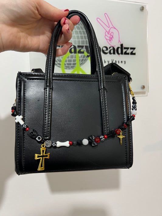 Skull N Bone bag charm - gold