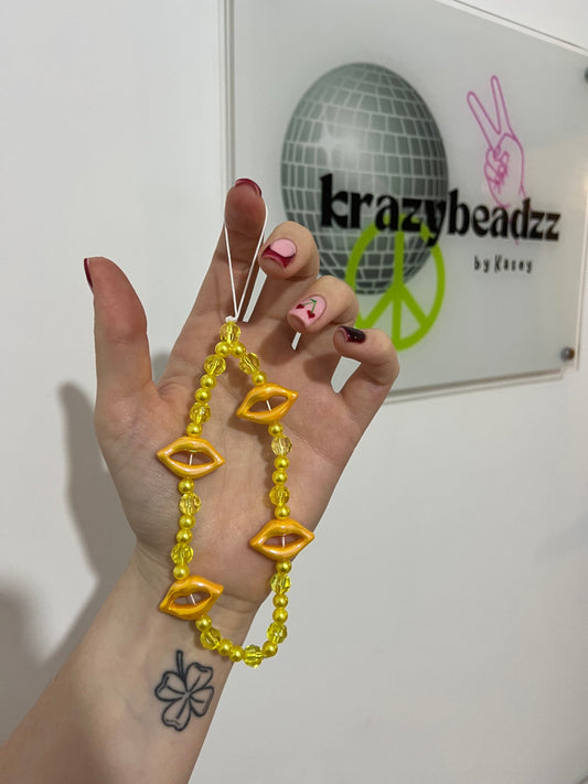 Lipsy phone charm - yellow