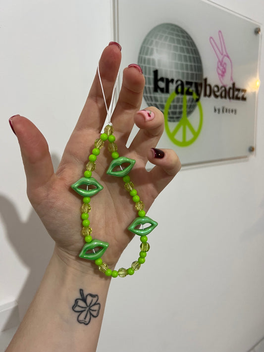 Lipsy phone charm - green