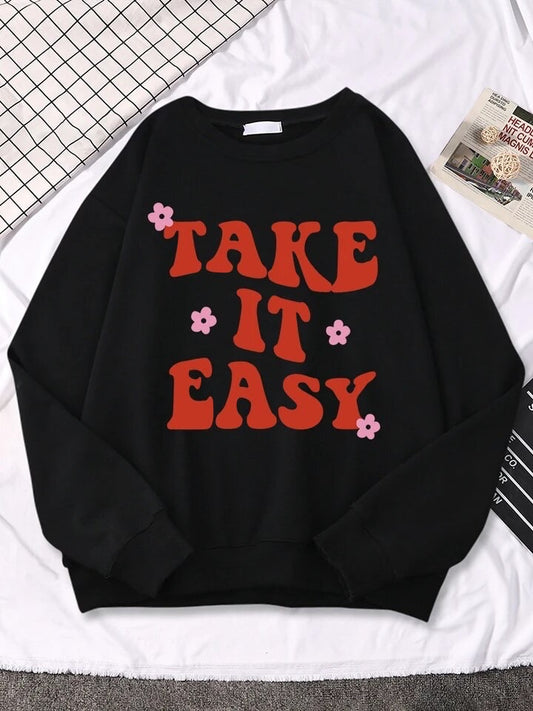Take It Easy Oversized Sweatshirt