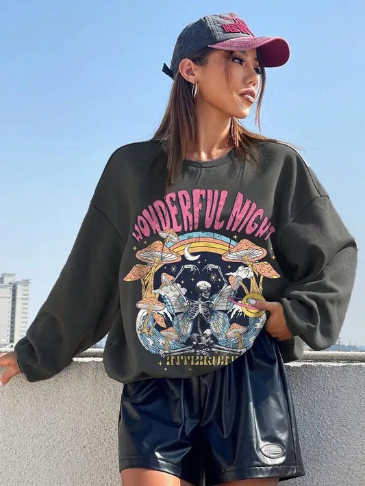 Wonderful Night Vintage Graphic Sweatshirt