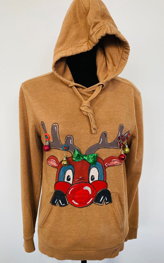 Christmas peeking Rudolf