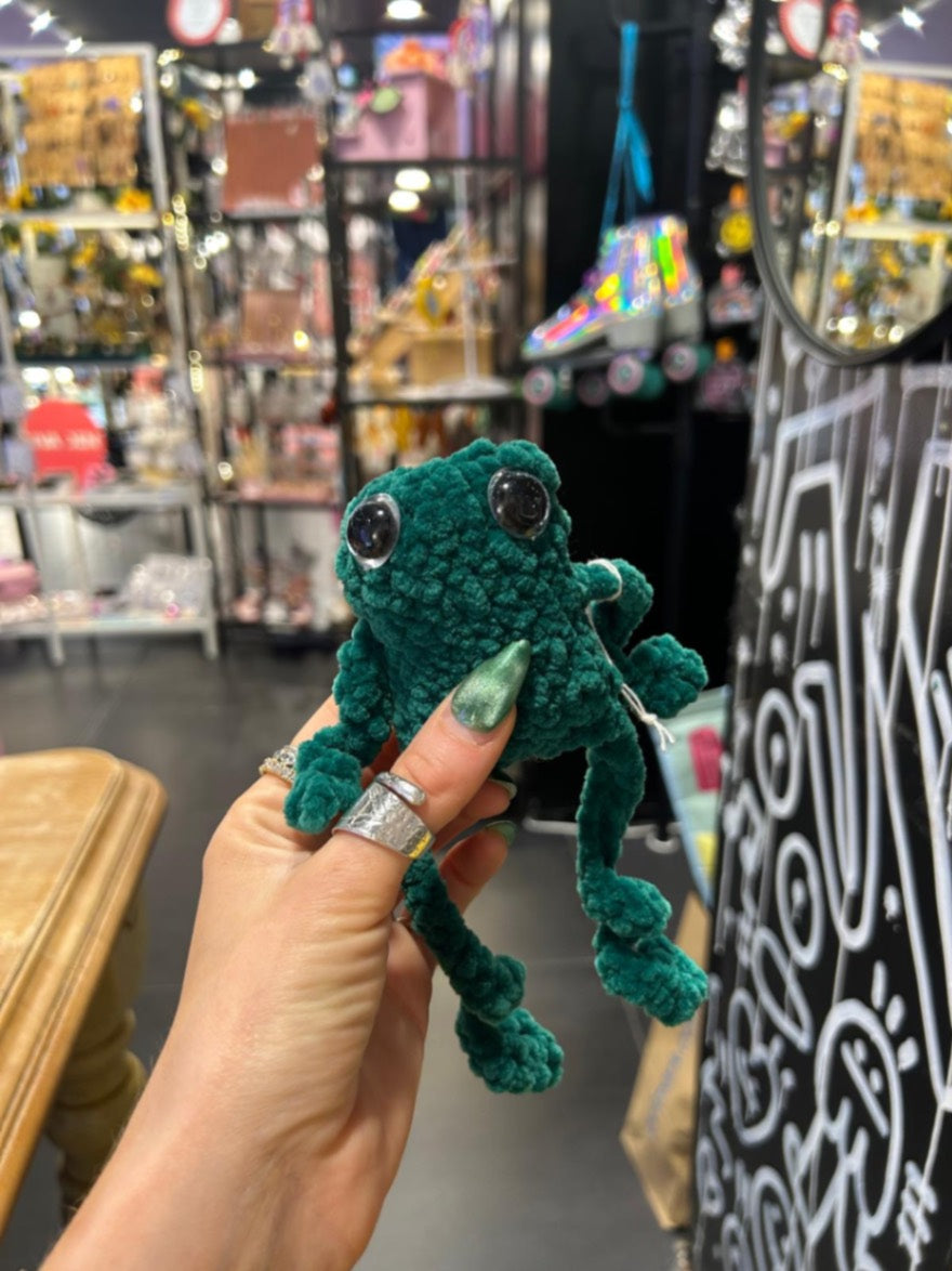 Fluffy Green Frog