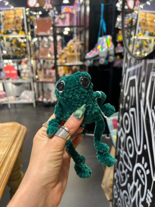 Fluffy Green Frog