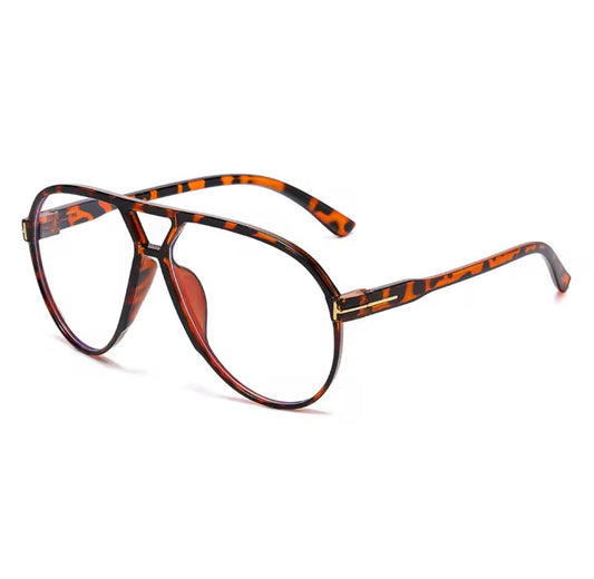 The Rae – Demi Tortoiseshell Anti-Blue Light Aviator Glasses