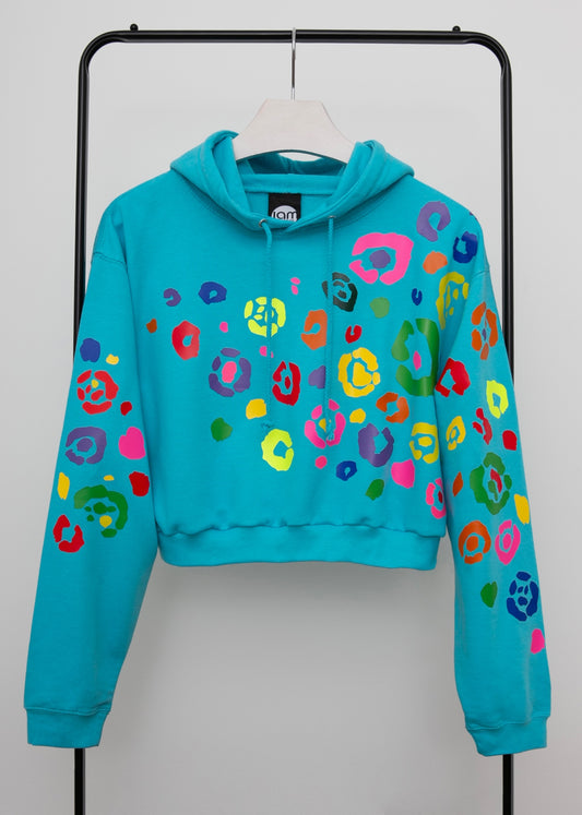 Cool Cat Cropped Hoodie