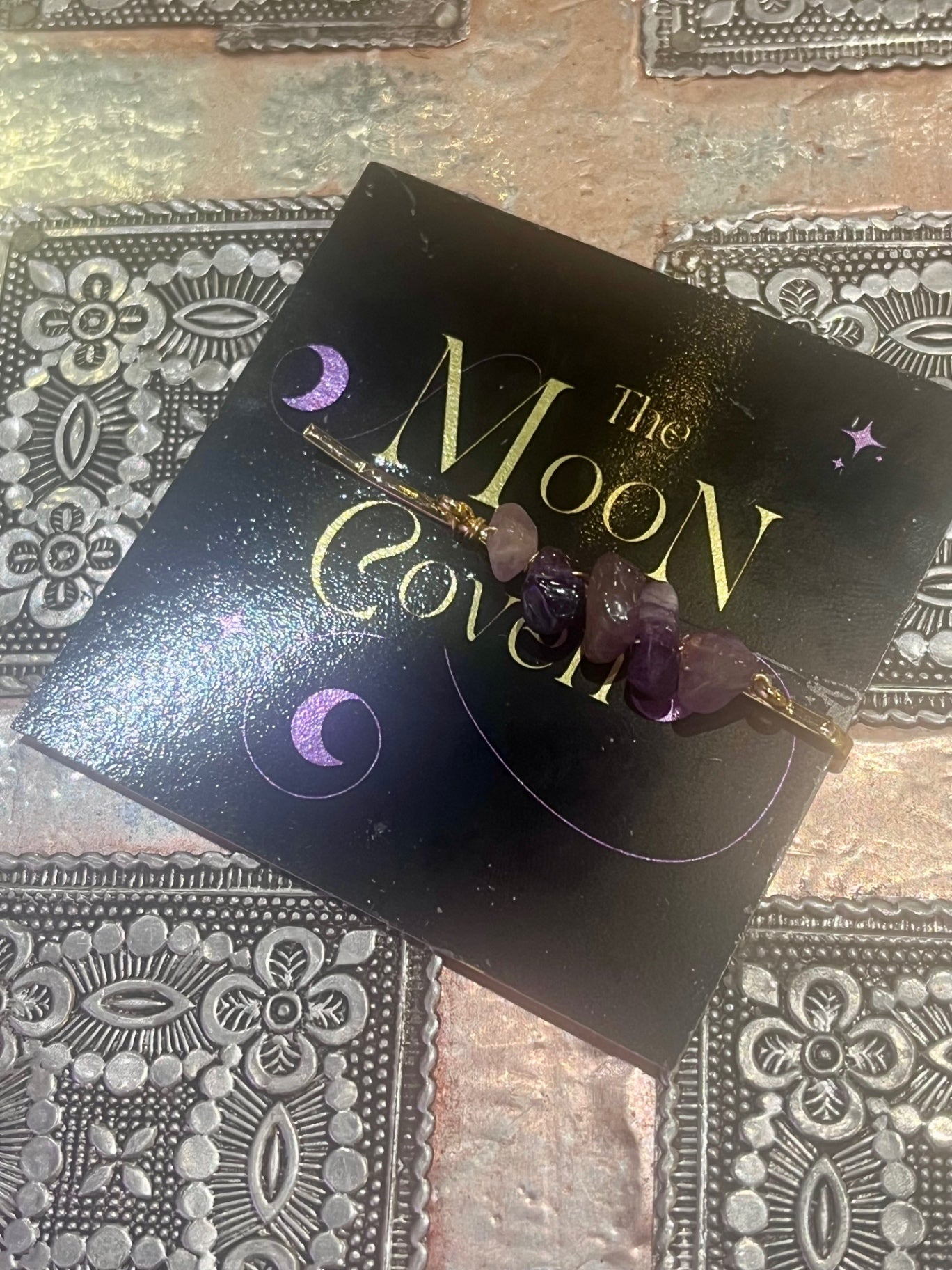 Amethyst Crystal Chip Hair Grip