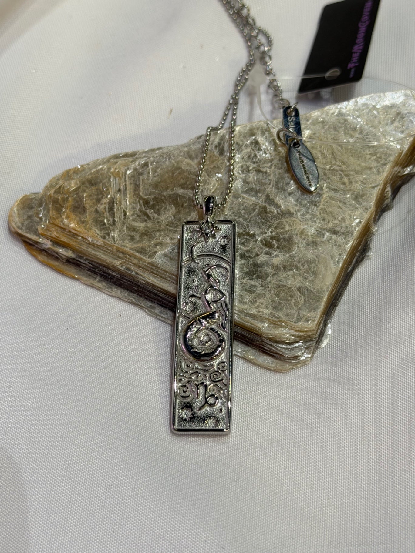 Capricorn Zodiac Amulet Necklace Silver Waterproof Stainless Steel