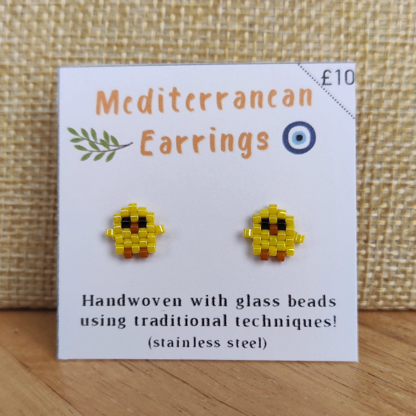 Beaded Stud Earrings